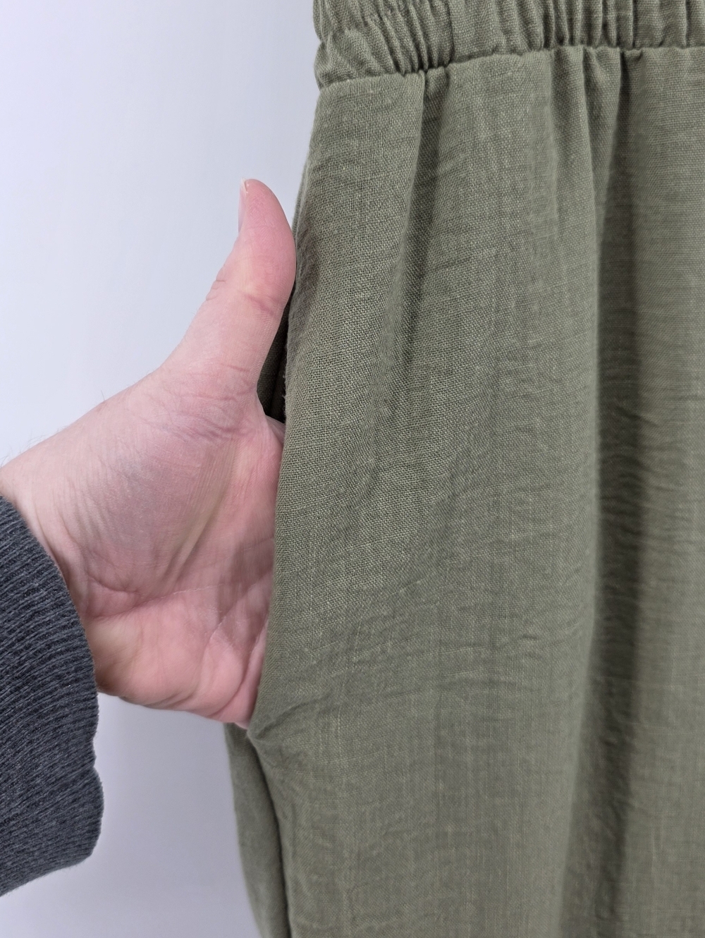 As U Wish Juniors' Olive Green Drawstring Waist Cargo Jumpsuit - Size Large - Picture 14 of 16